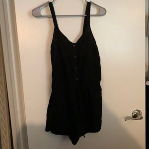 Black, XS, Old Navy short, strappy romper